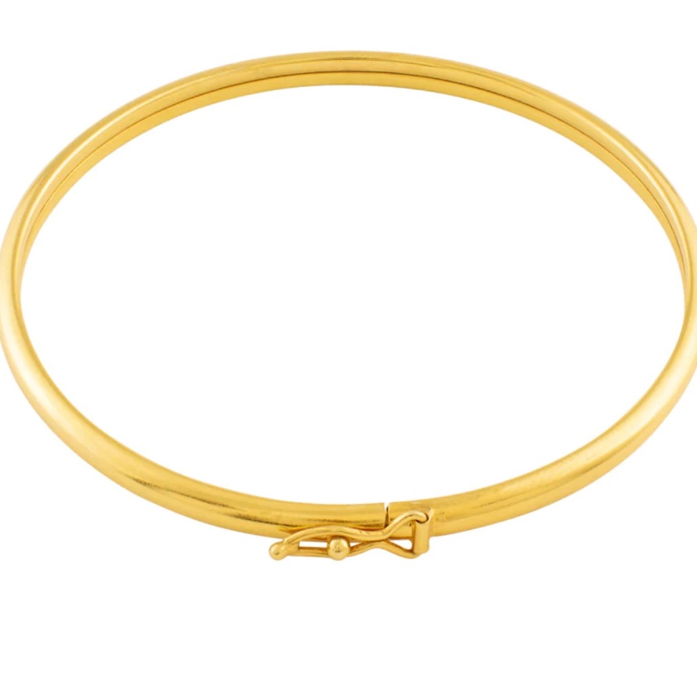The Good Collective Flexi Bangle in 24ky gold plated sterling silver.  New.
